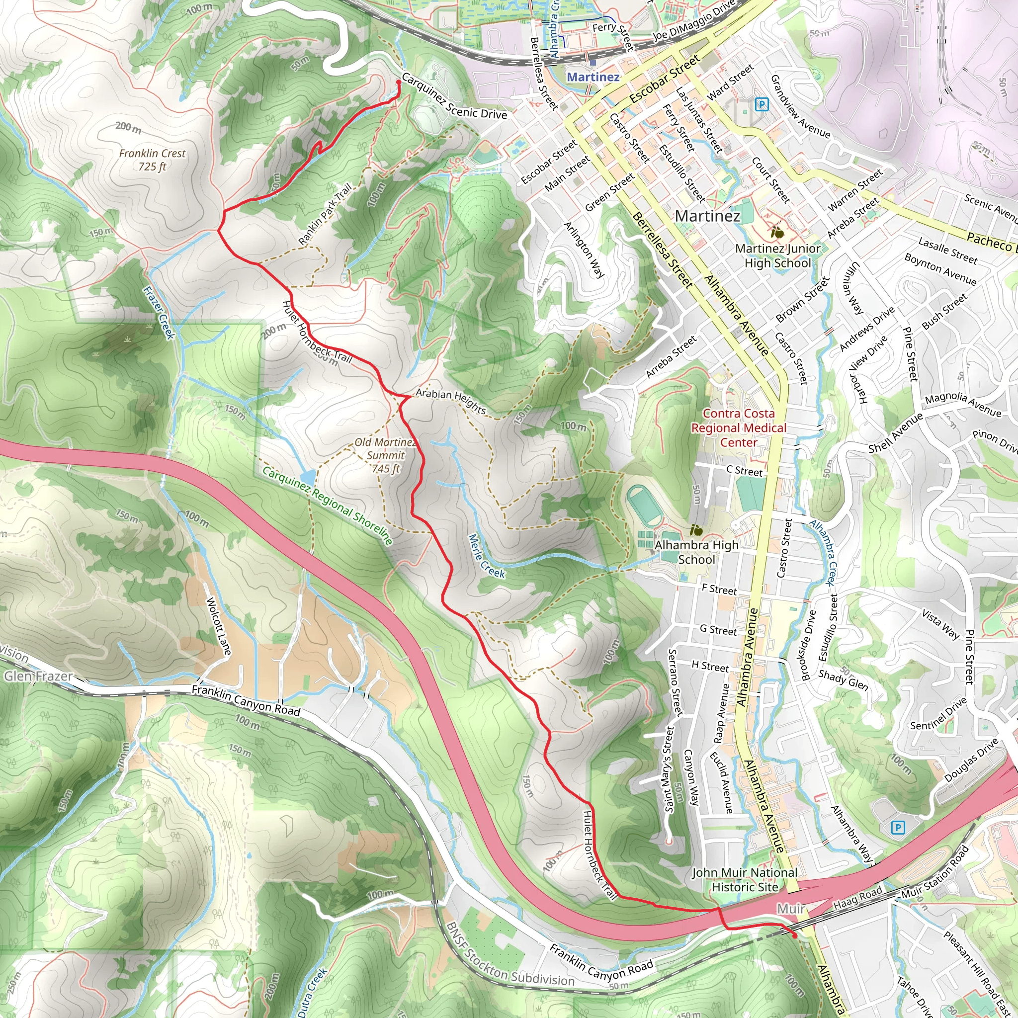 Hulet Hornebeck Trail mobile static map