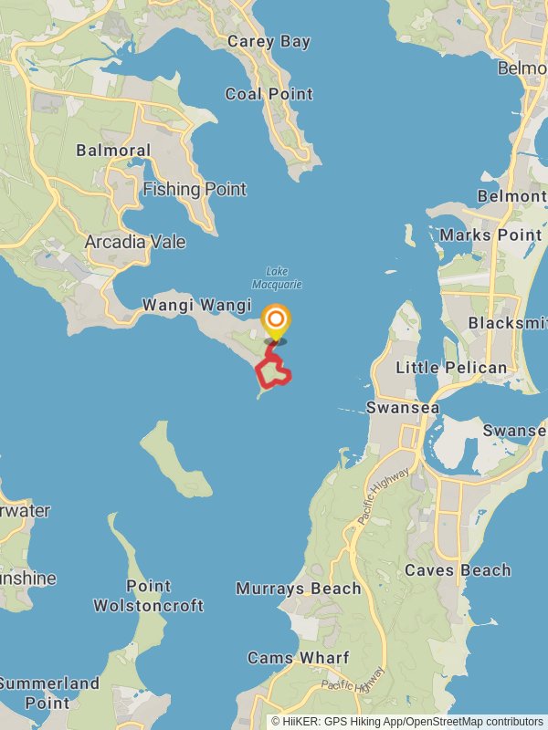 Wangi Circuit Walking Track mobile static map