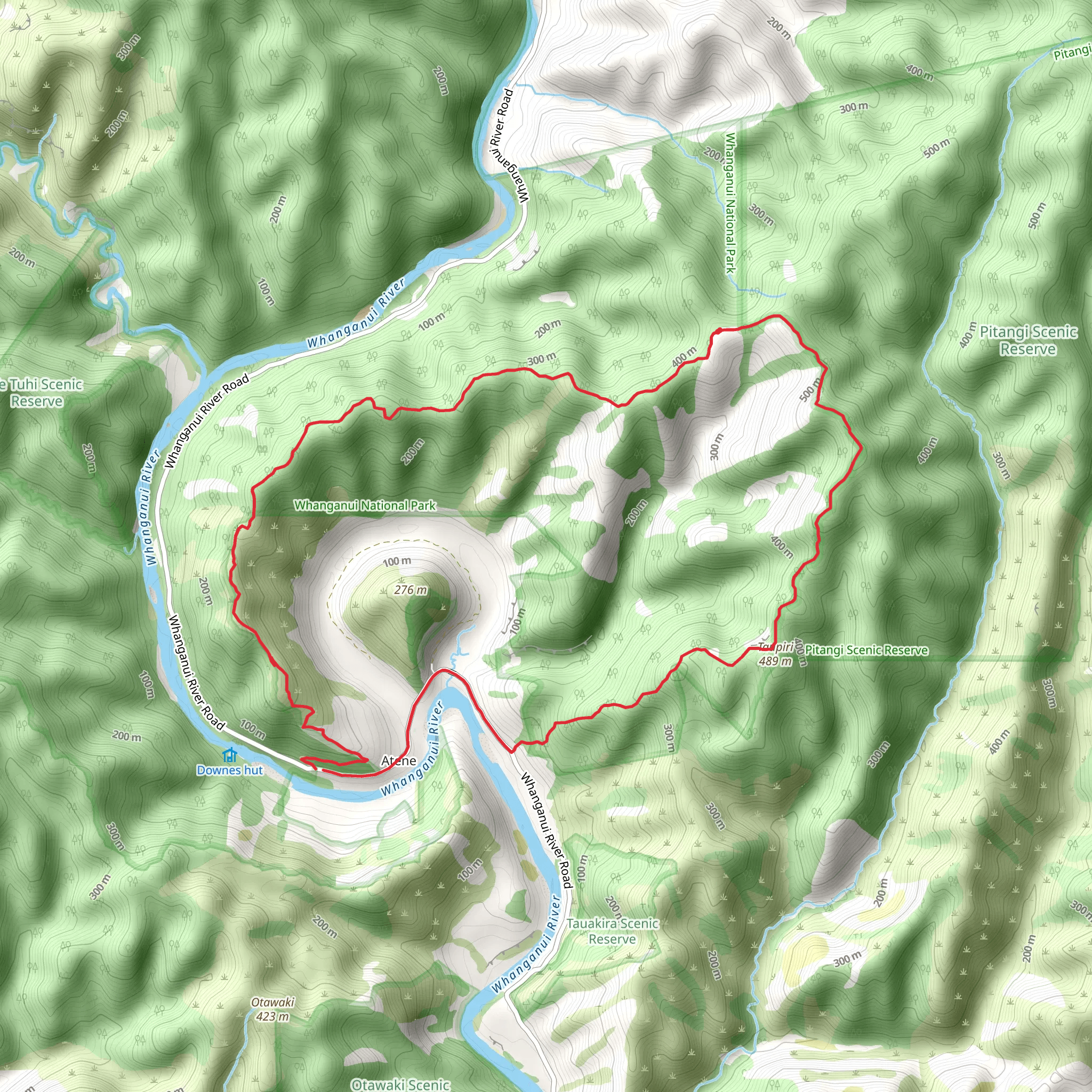 Atene Skyline Track mobile static map