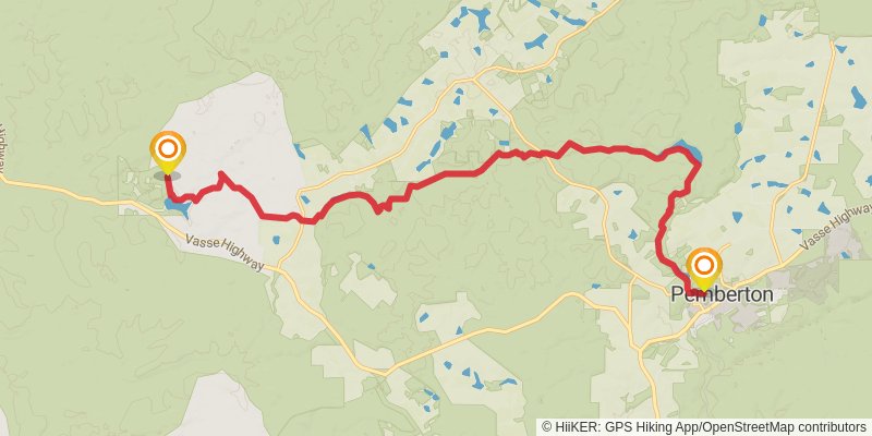 Bibbulmun Track stage 29 Map
