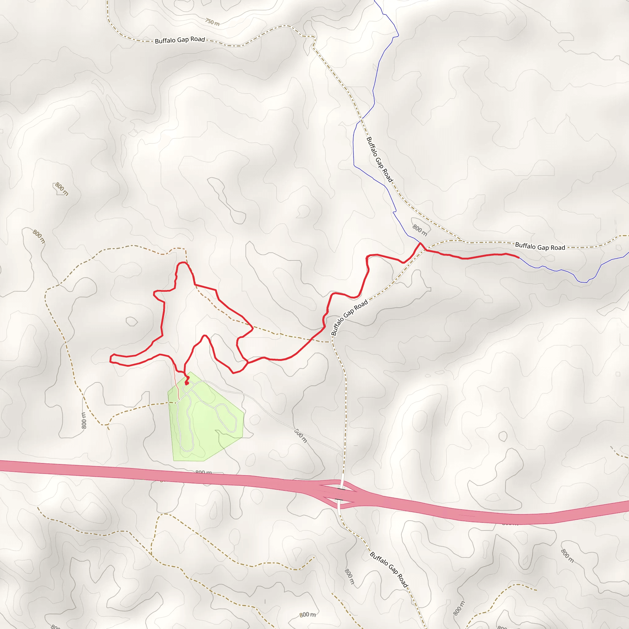 Buffalo Gap Loop Trail mobile static map