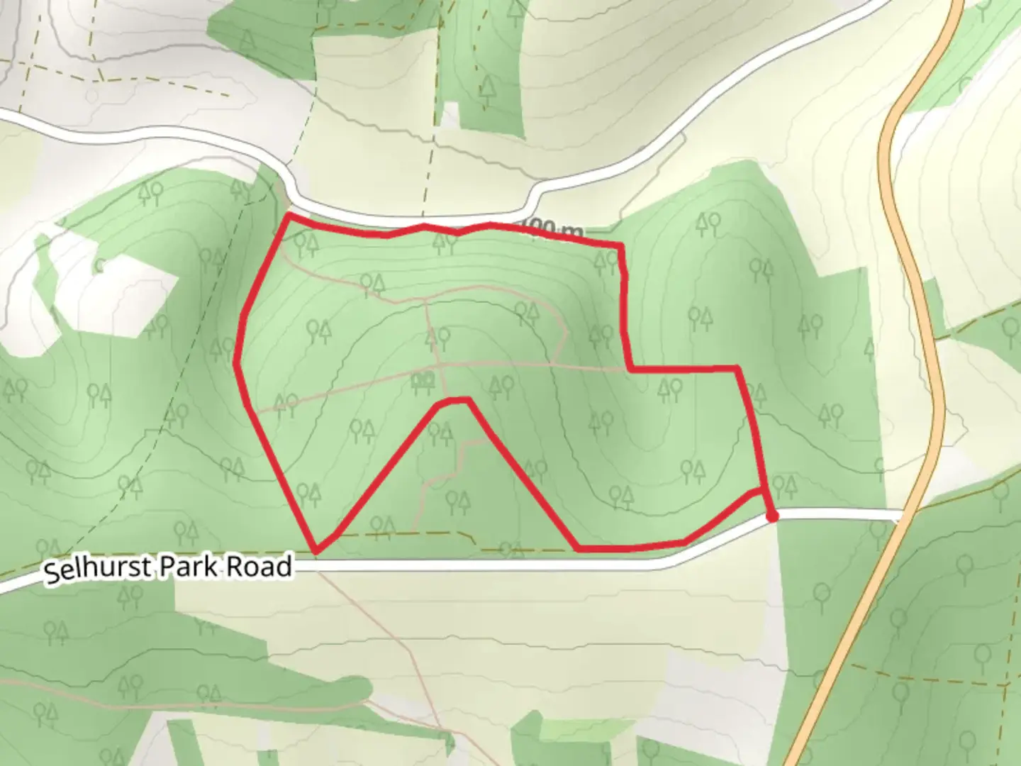 An image depicting the trail Selhurst Park Loop and its surrounding area.