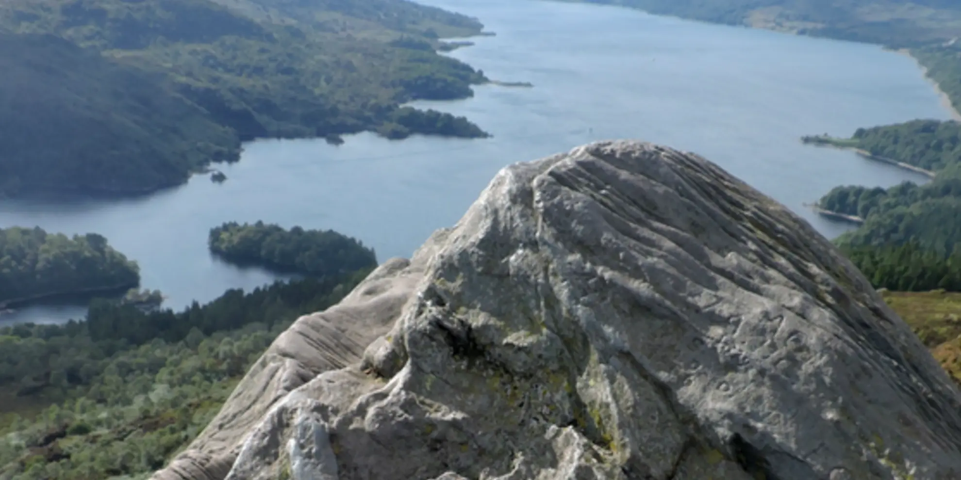 An image depicting the trail Ben A'an and Loch Katrine Loop and its surrounding area.