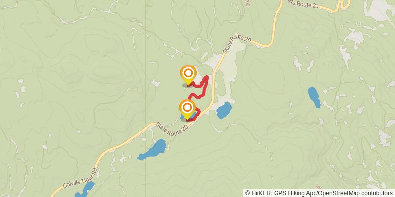 Frater Lake Trail alt 1 Map