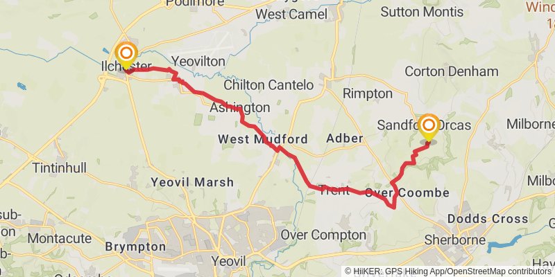 Monarch's Way stage 28 Map
