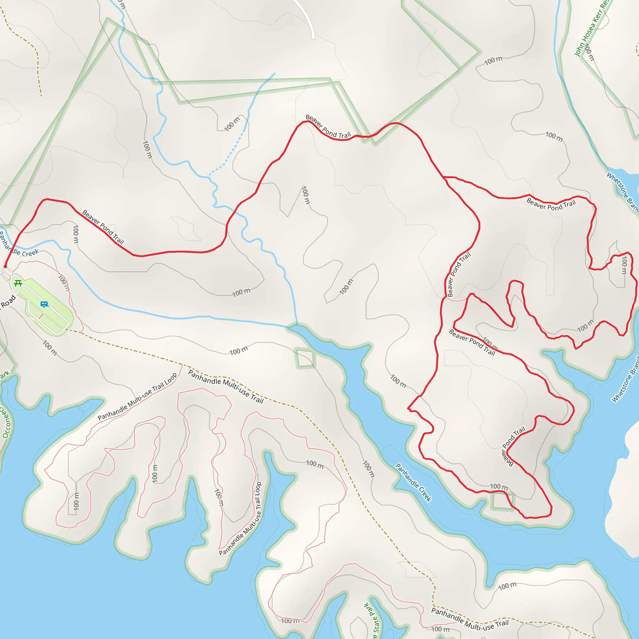 Beaver Pond Loop Trail mobile static map