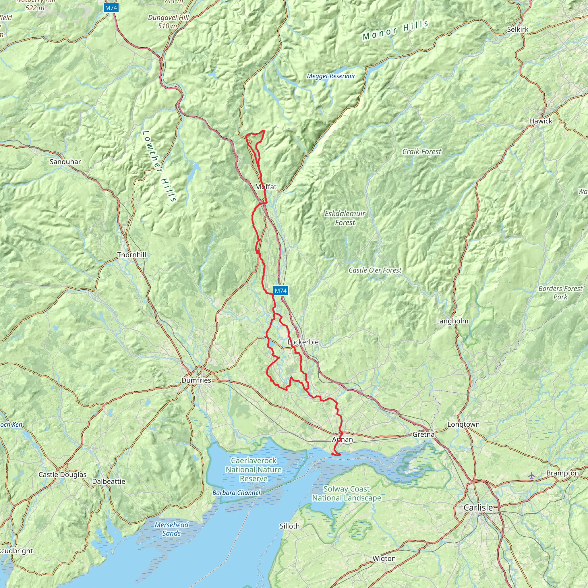 Annandale Way mobile static map