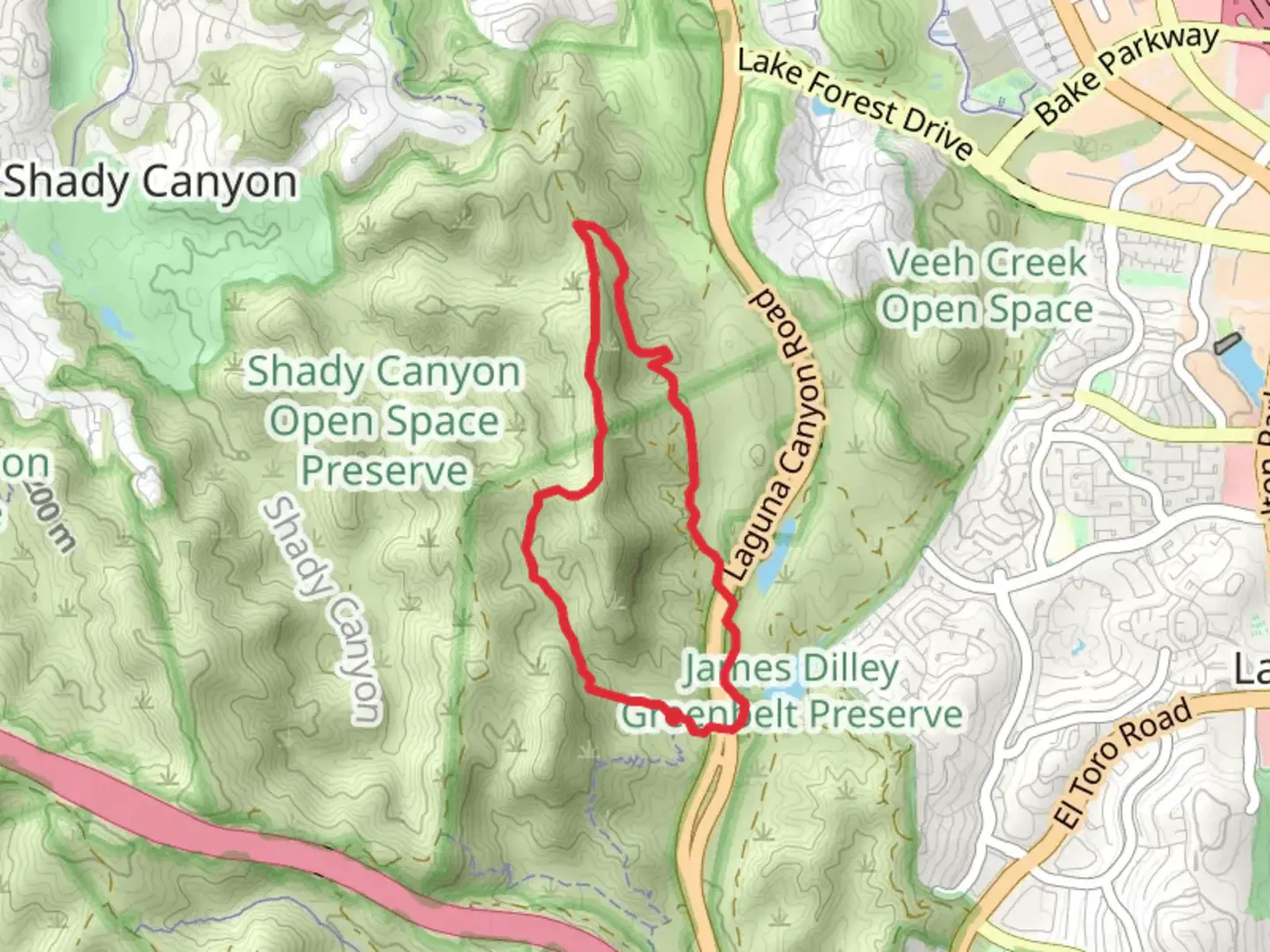 An image depicting the trail Little Sycamore Canyon - Serrano Ridge - West Canyon - Stagecoach North Loop Trail and its surrounding area.