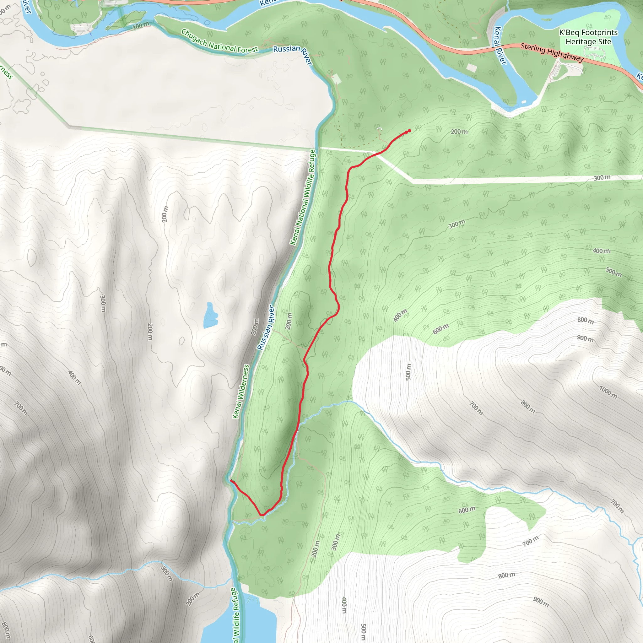 Russian River Falls Trail mobile static map
