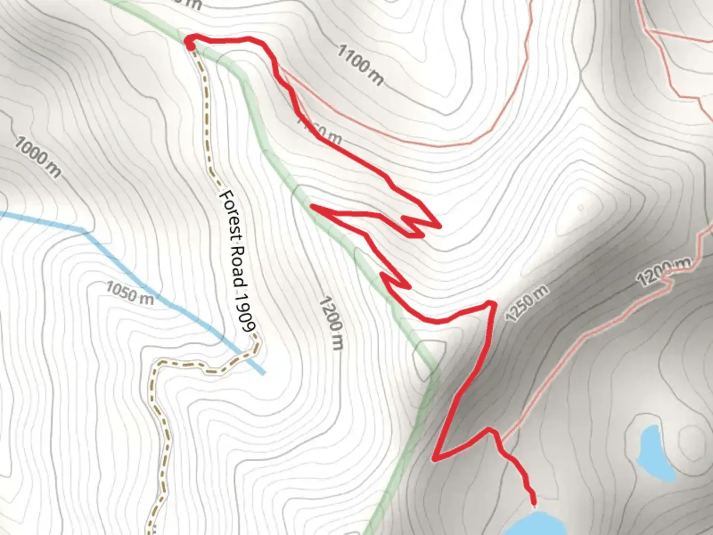 An image depicting the trail Vulcan Lake Trail and its surrounding area.
