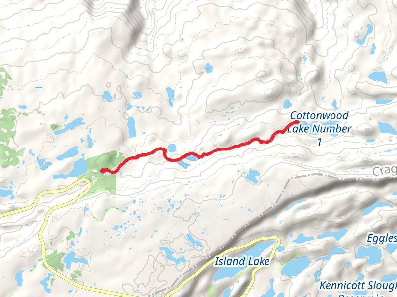 Cottonwood Lake Number 1 via Lake of the Woods