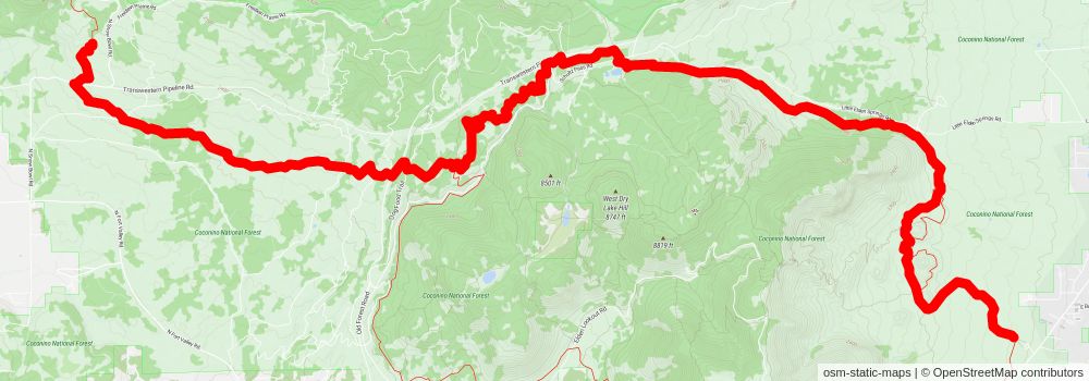 Southwestern Horseshoe Trail stage 67 Map