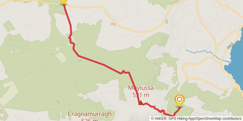 East Clare Way alt 6 Map
