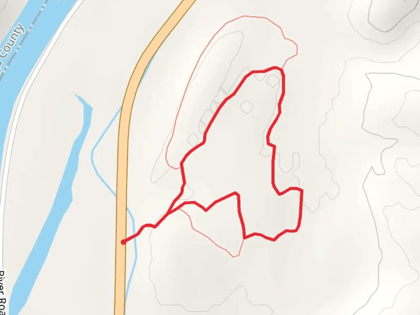 An image depicting the trail Denton Sanctuary Loop and its surrounding area.