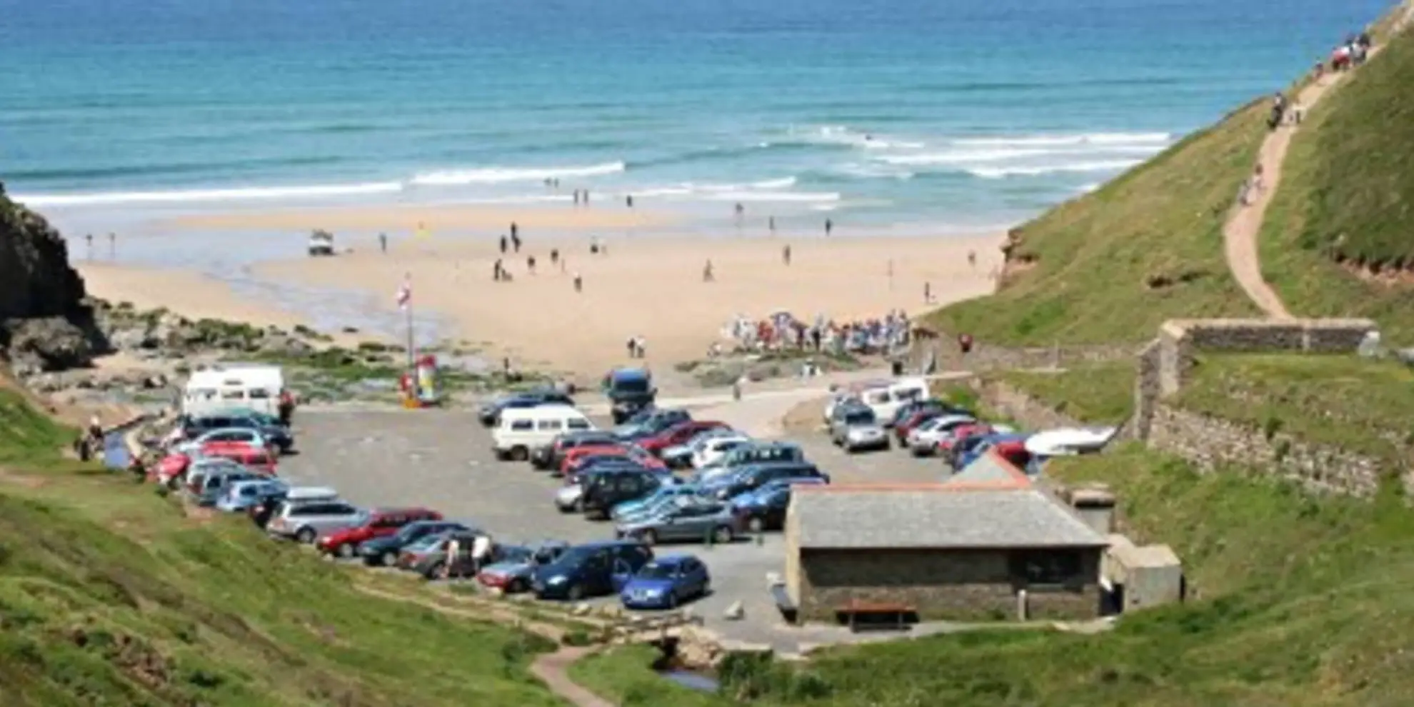 An image depicting the trail Chapel Porth to Towan Cross Walk and its surrounding area.