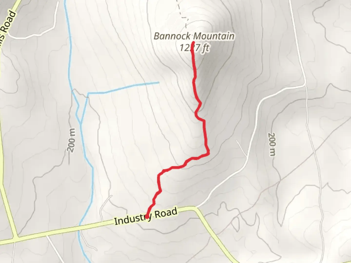 An image depicting the trail Bannock Mountain Trail and its surrounding area.