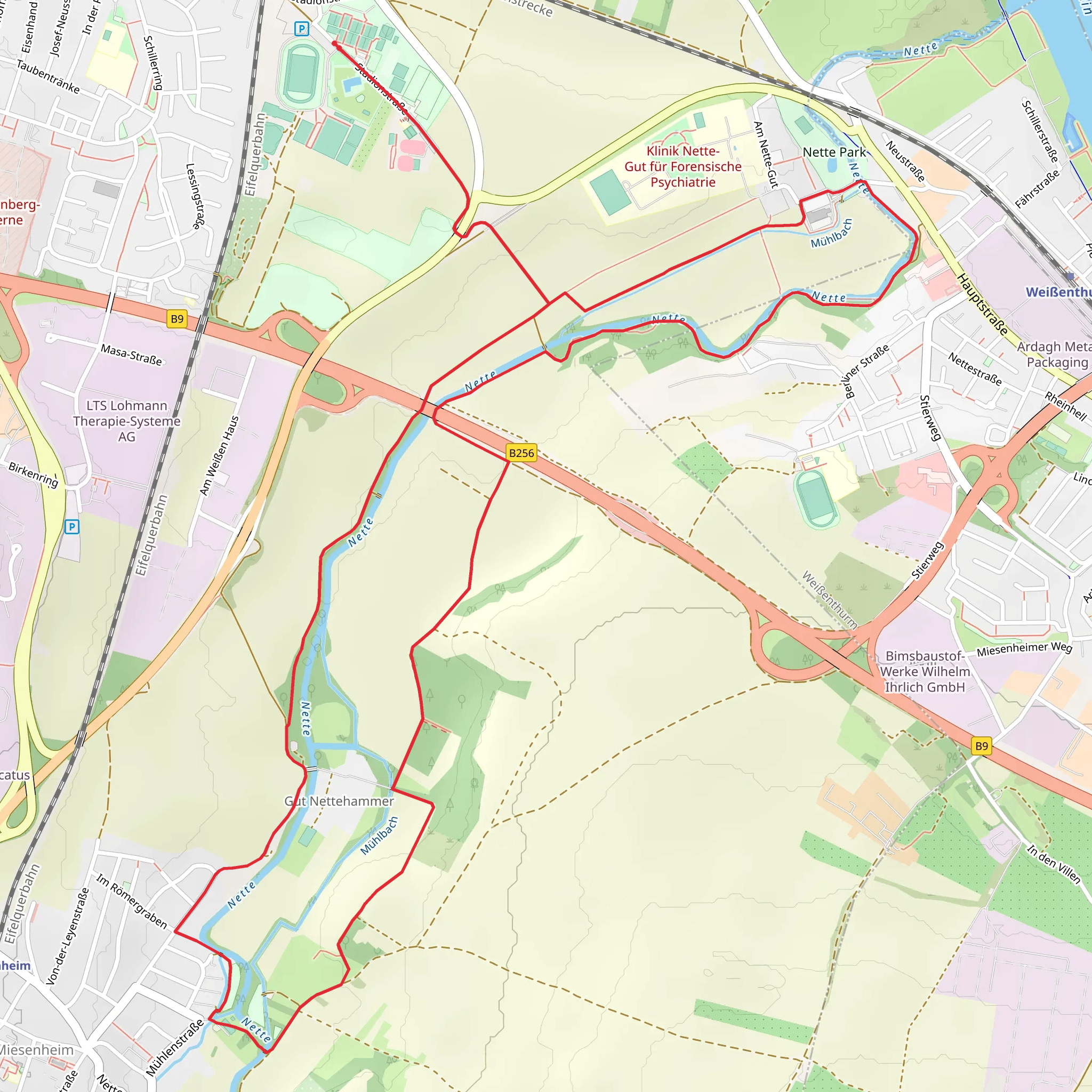 Nettehammer Loop mobile static map