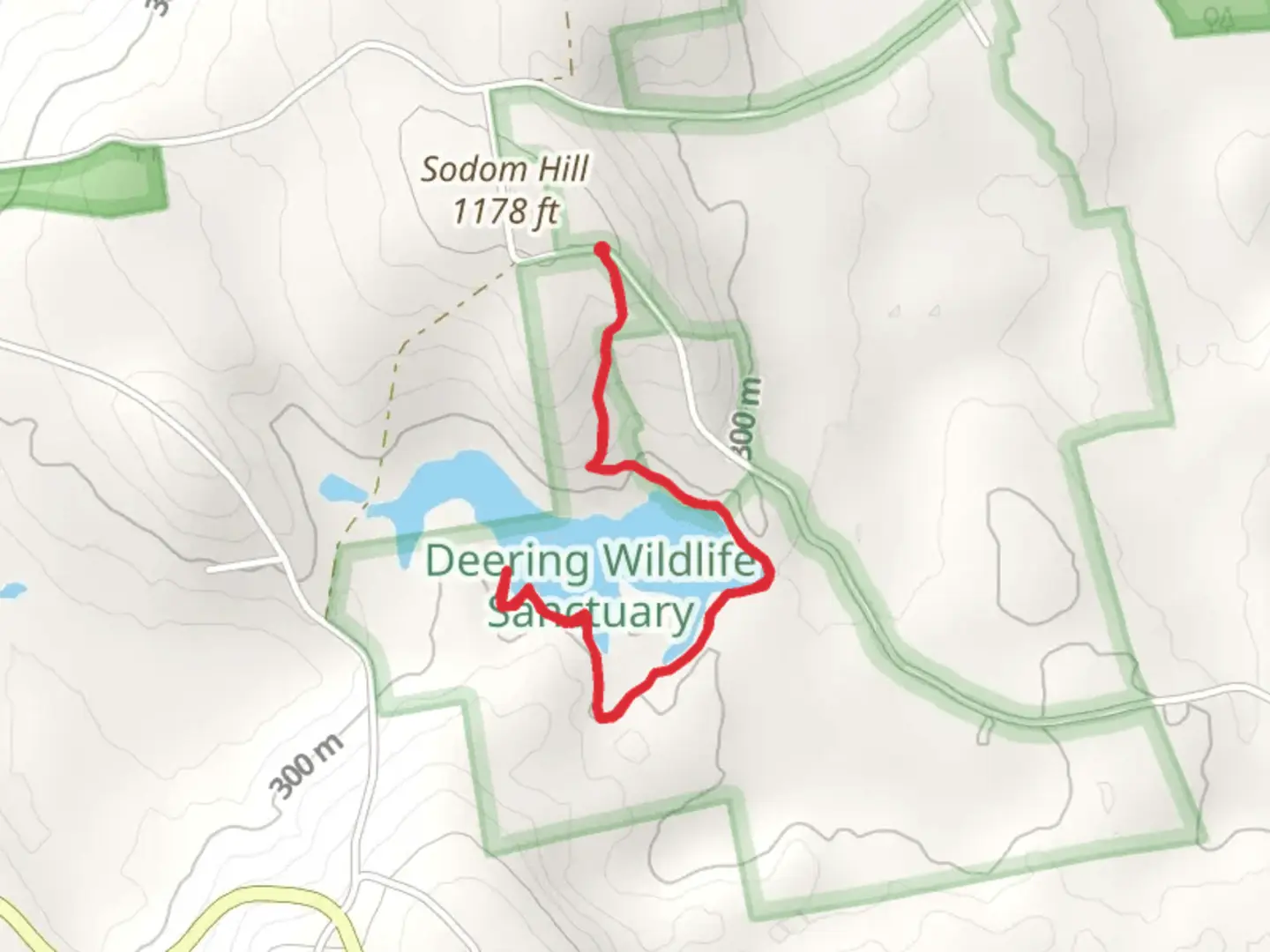 An image depicting the trail Deering Wildlife Habitat Reserve Trail - Sodom Hill and its surrounding area.