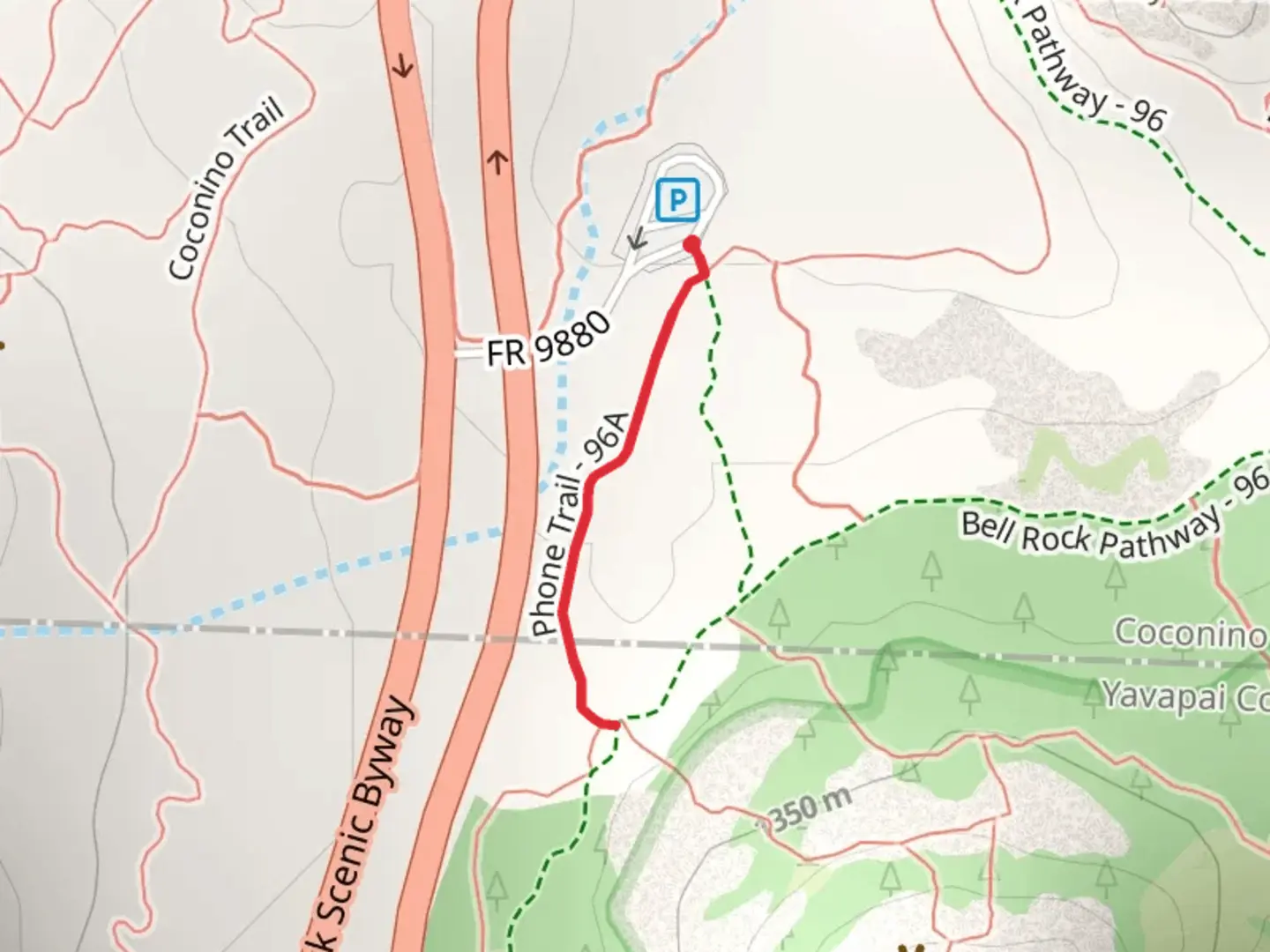 An image depicting the trail Phone Trail and its surrounding area.