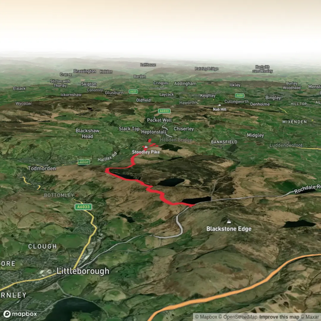 An image depicting the trail Hike from Greater Manchester and its surrounding area.