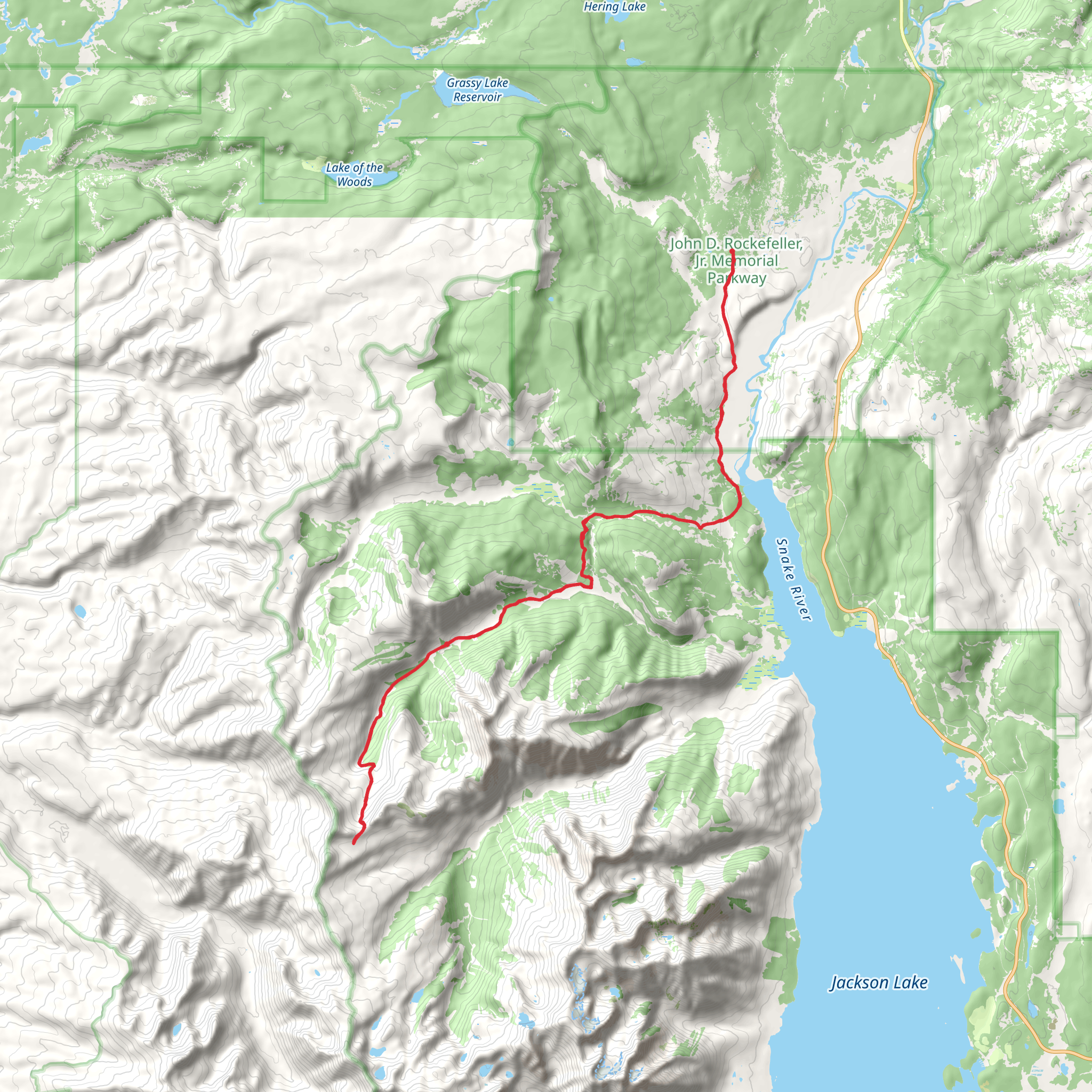 Owl Creek via Glade Creek Trail mobile static map