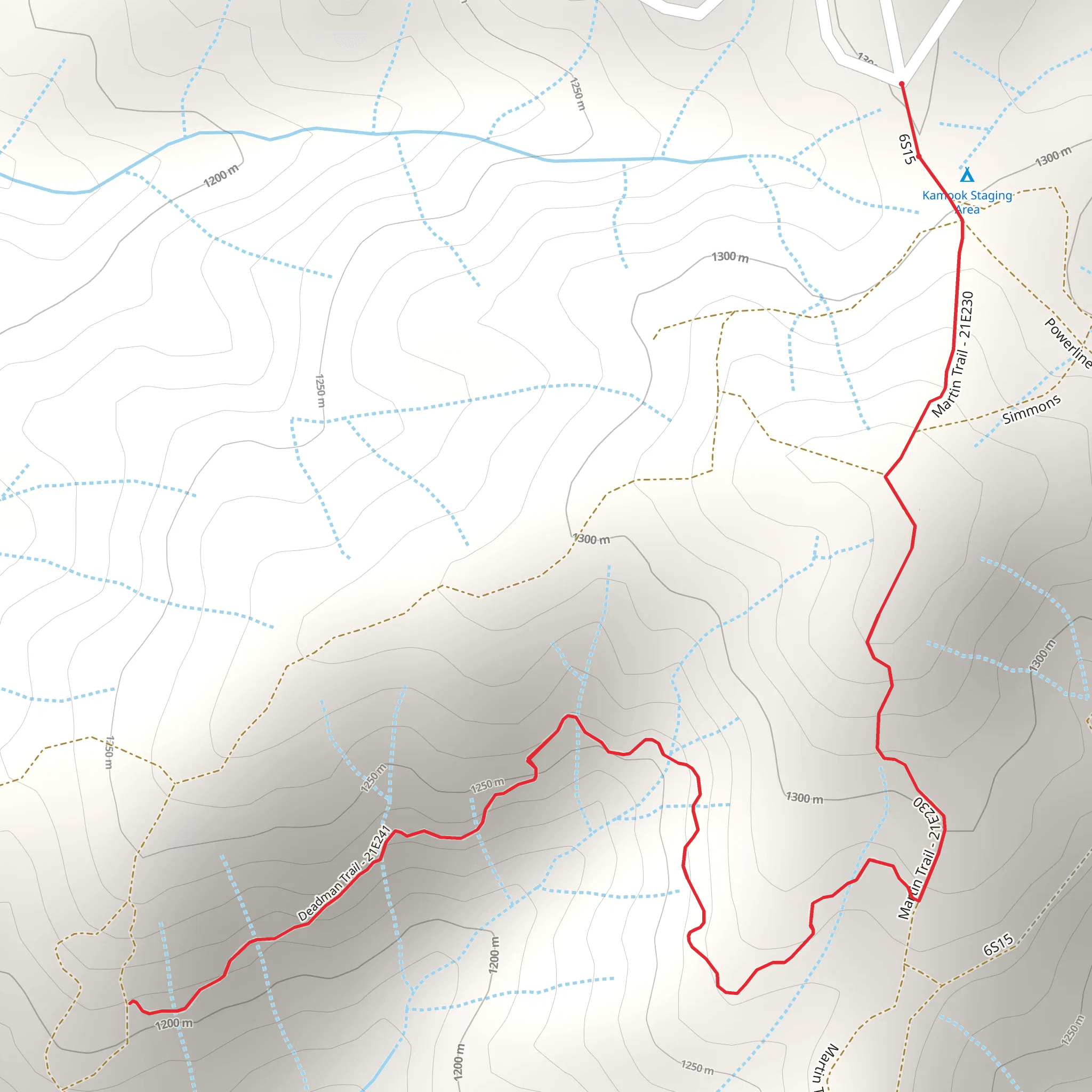 Deadman Trail mobile static map