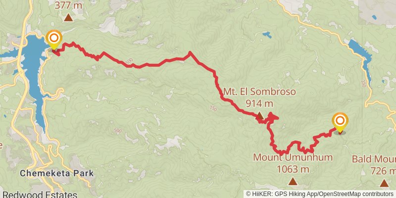 Bay Area Ridge Trail stage 41 Map