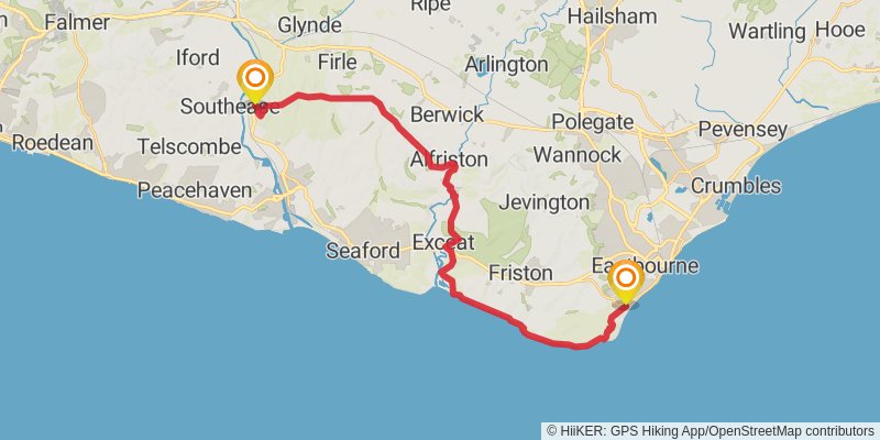 South Downs Way stage 8 Map