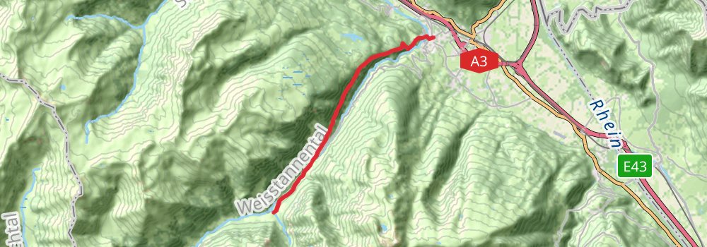Via Alpina - Red Trail stage 66 Map