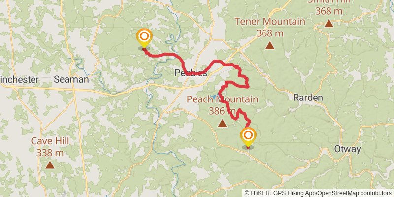 American Discovery Trail - East stage 40 Map
