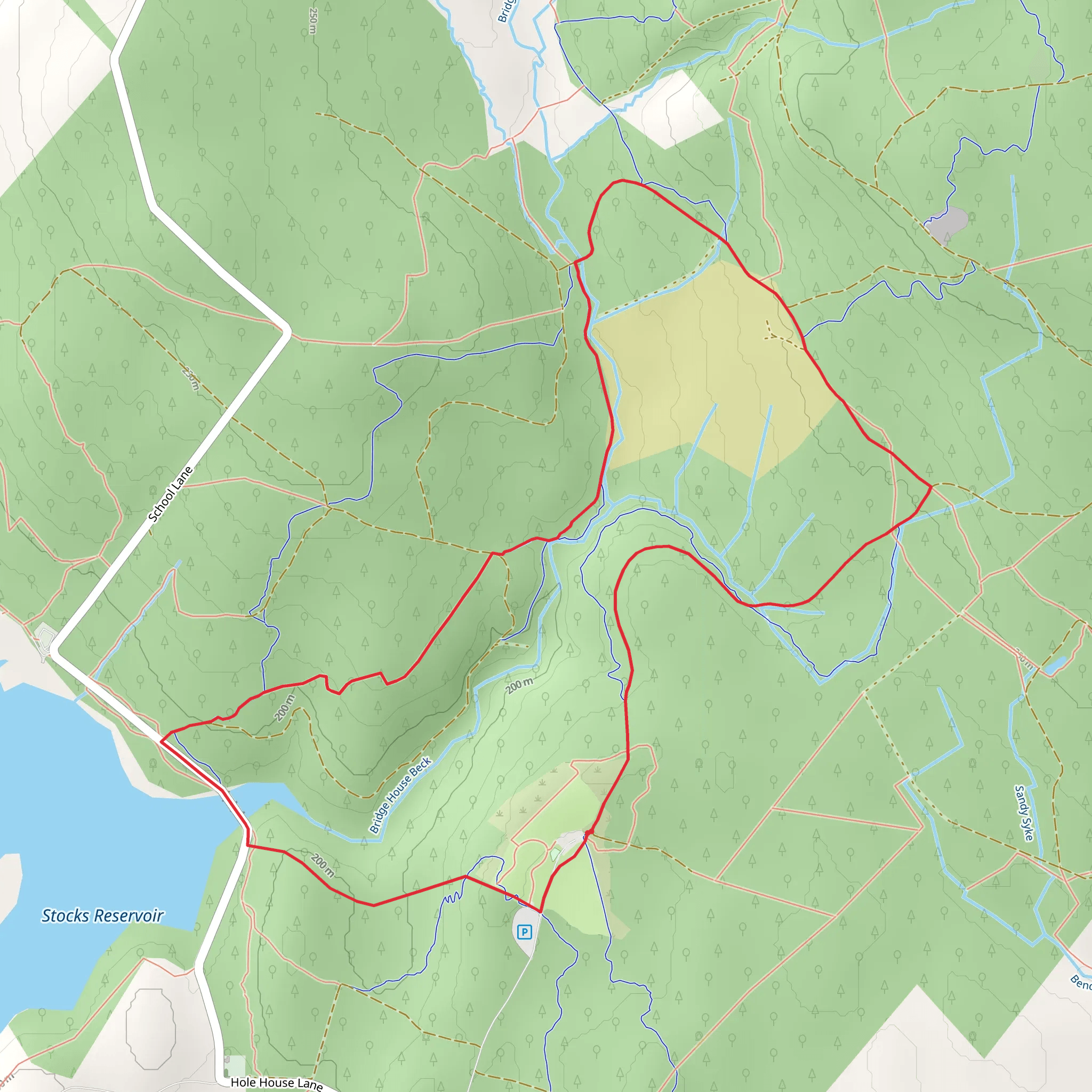 Gisburn Forest Loop mobile static map