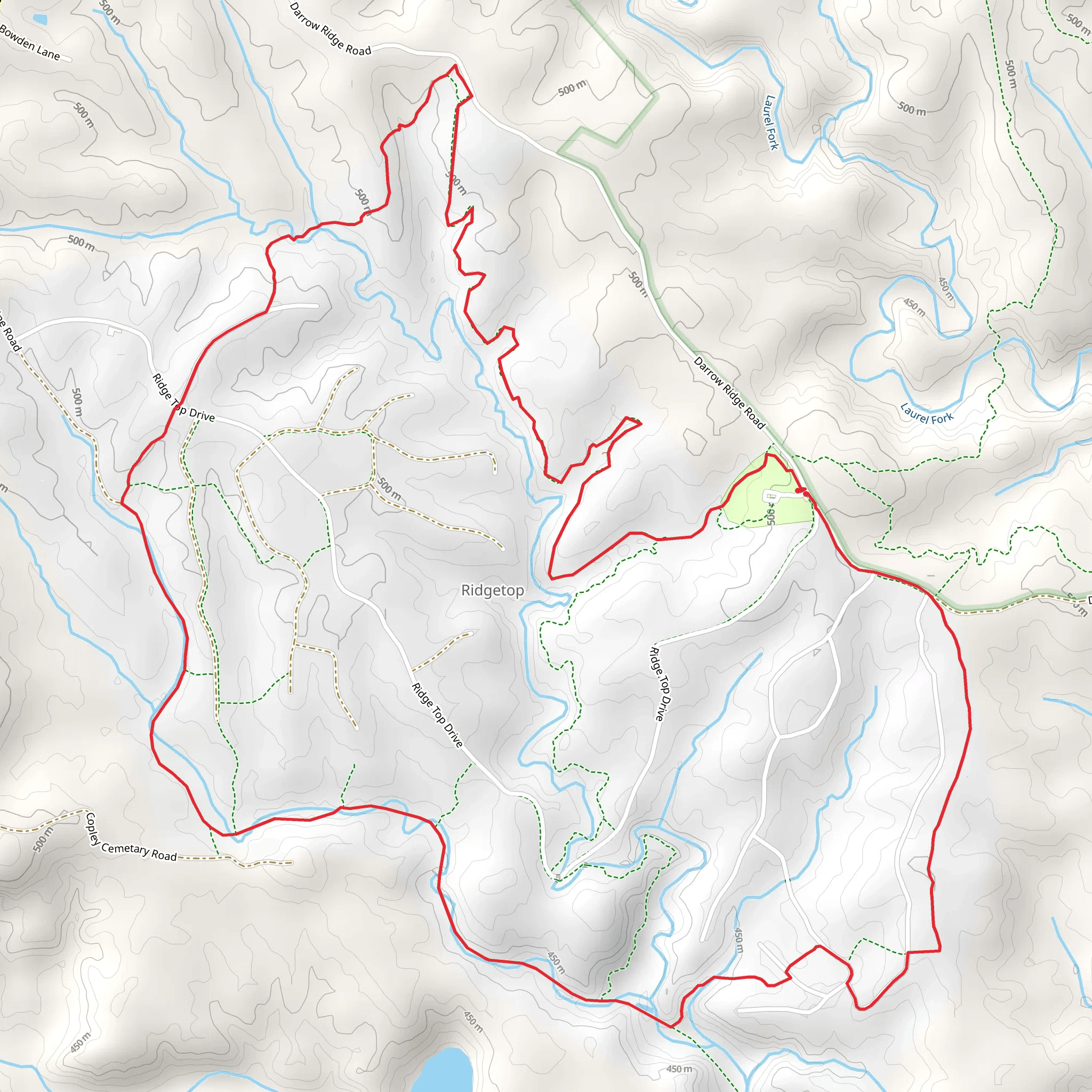 Trail 18, Trail H and Oneida and Western Railroad Loop mobile static map