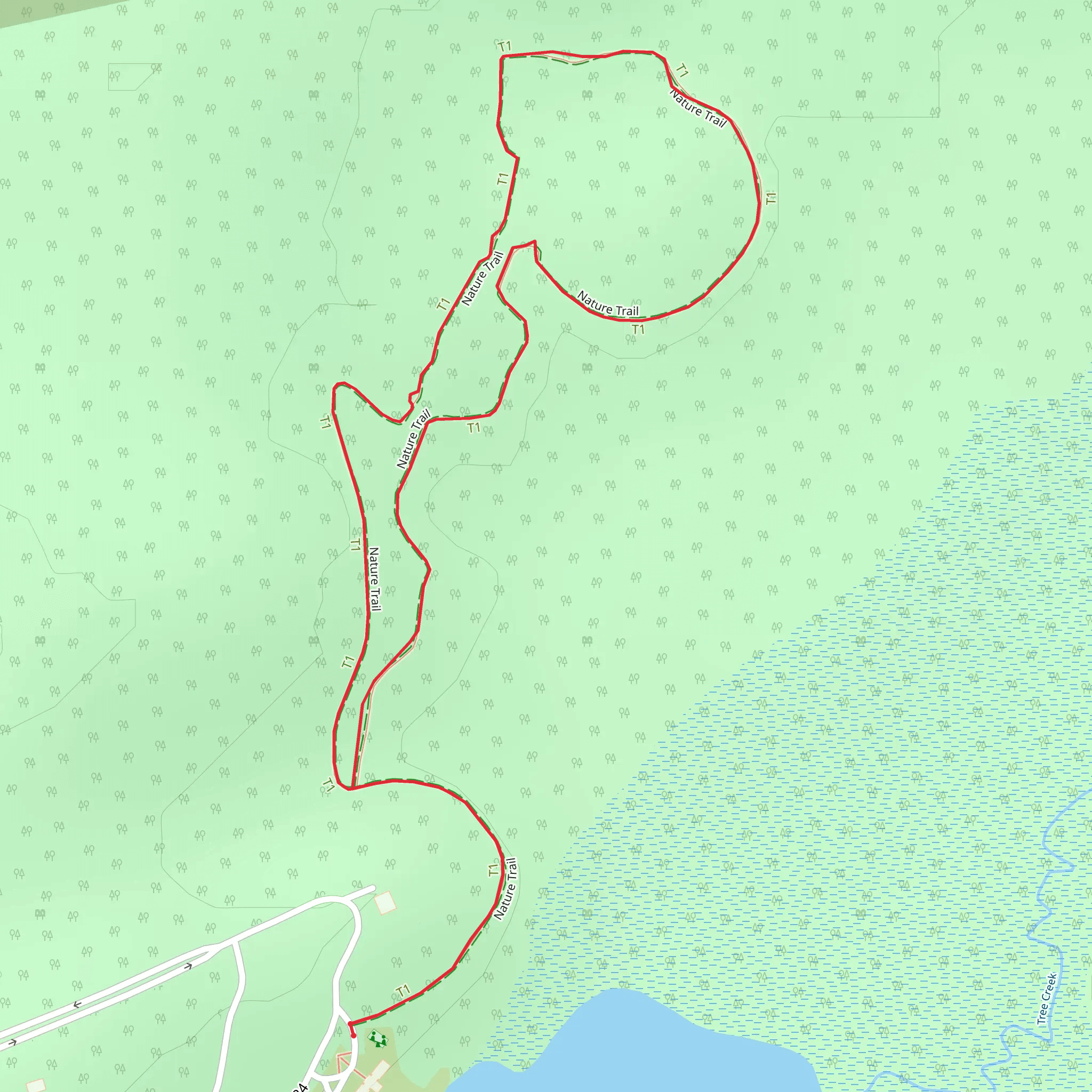 N R Goodale State Park Loop mobile static map