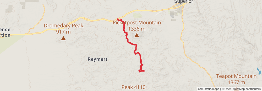 Grand Enchantment Trail stage 5 Map