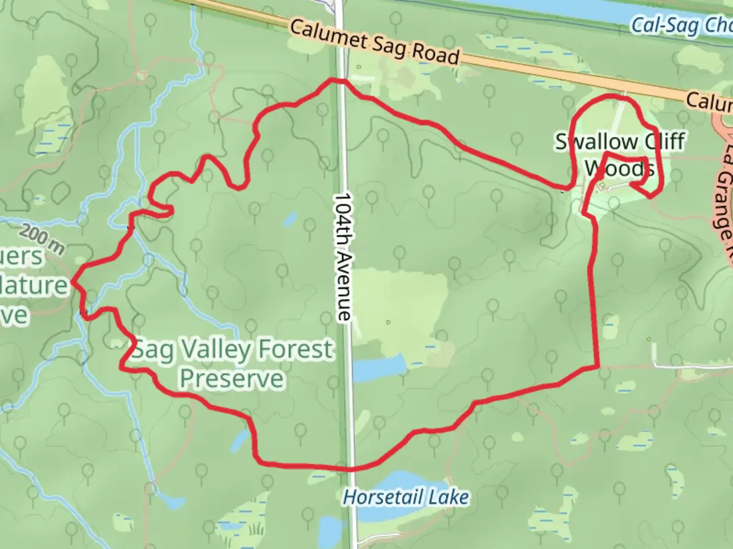 An image depicting the trail Sag Valley Yellow Unpaved and Sag Valley Loop Trail and its surrounding area.