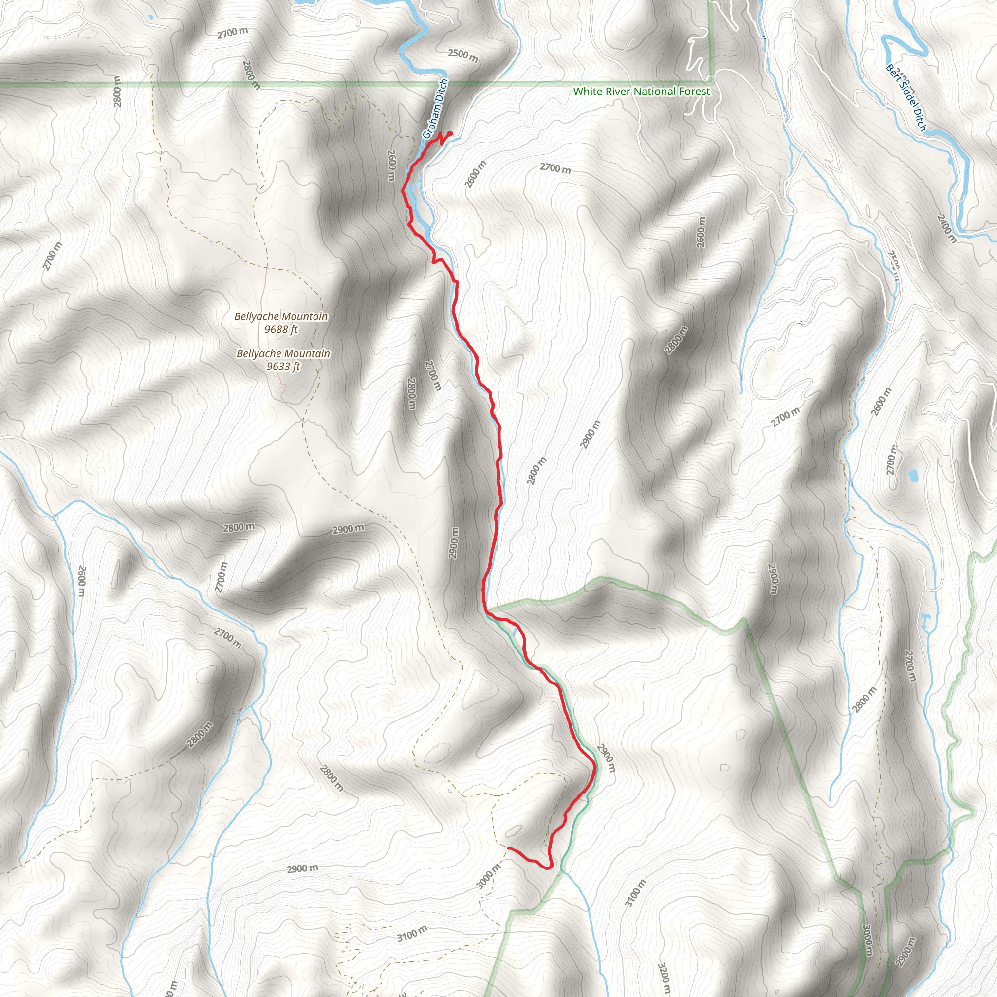 Squaw Creek Trail mobile static map
