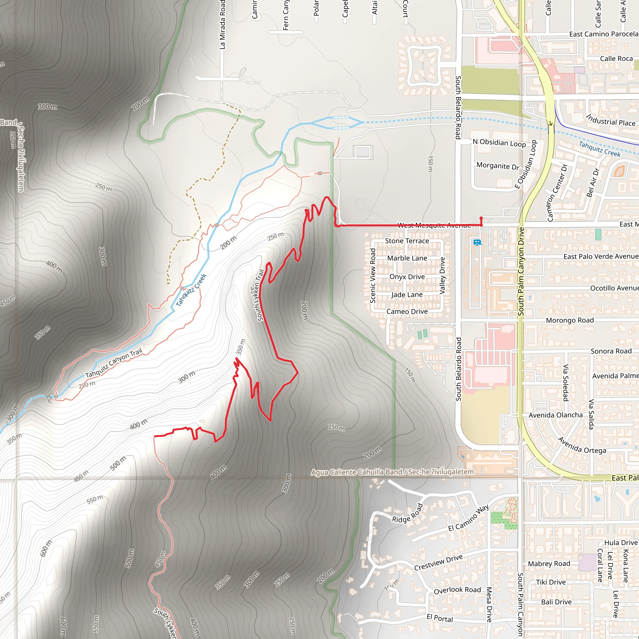 South Lykken Trail mobile static map
