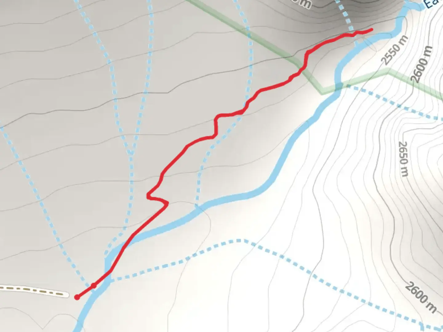 An image depicting the trail Piedra Falls Trail and its surrounding area.