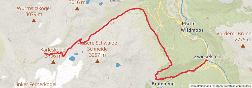 Ötztal Trek alt 3 Map