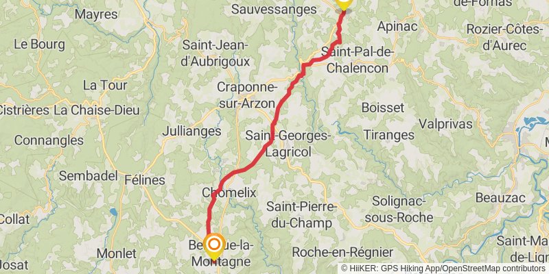 Chemin de Cluny stage 13 Map