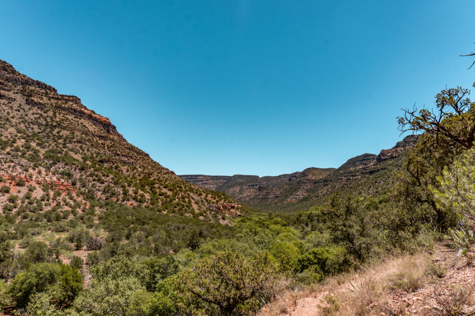 An image depicting the trail West Clear Creek Trail and its surrounding area.