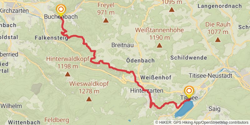 Westweg spur 1 Map