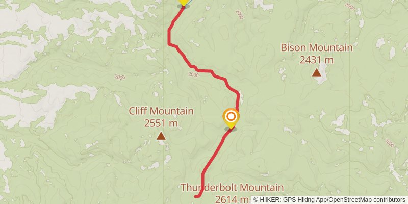 Blackfoot Meadows Trail stage 2 Map