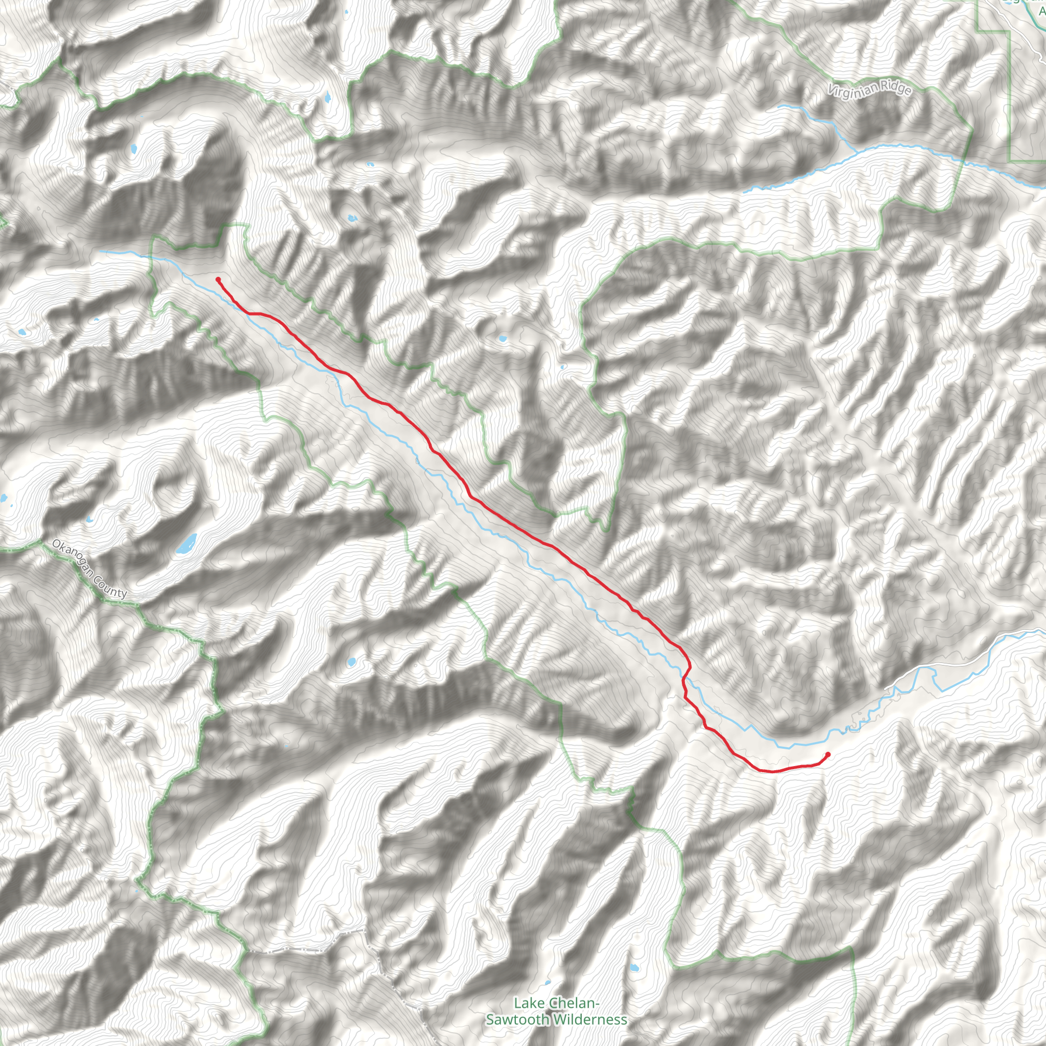 Twisp River Trail mobile static map