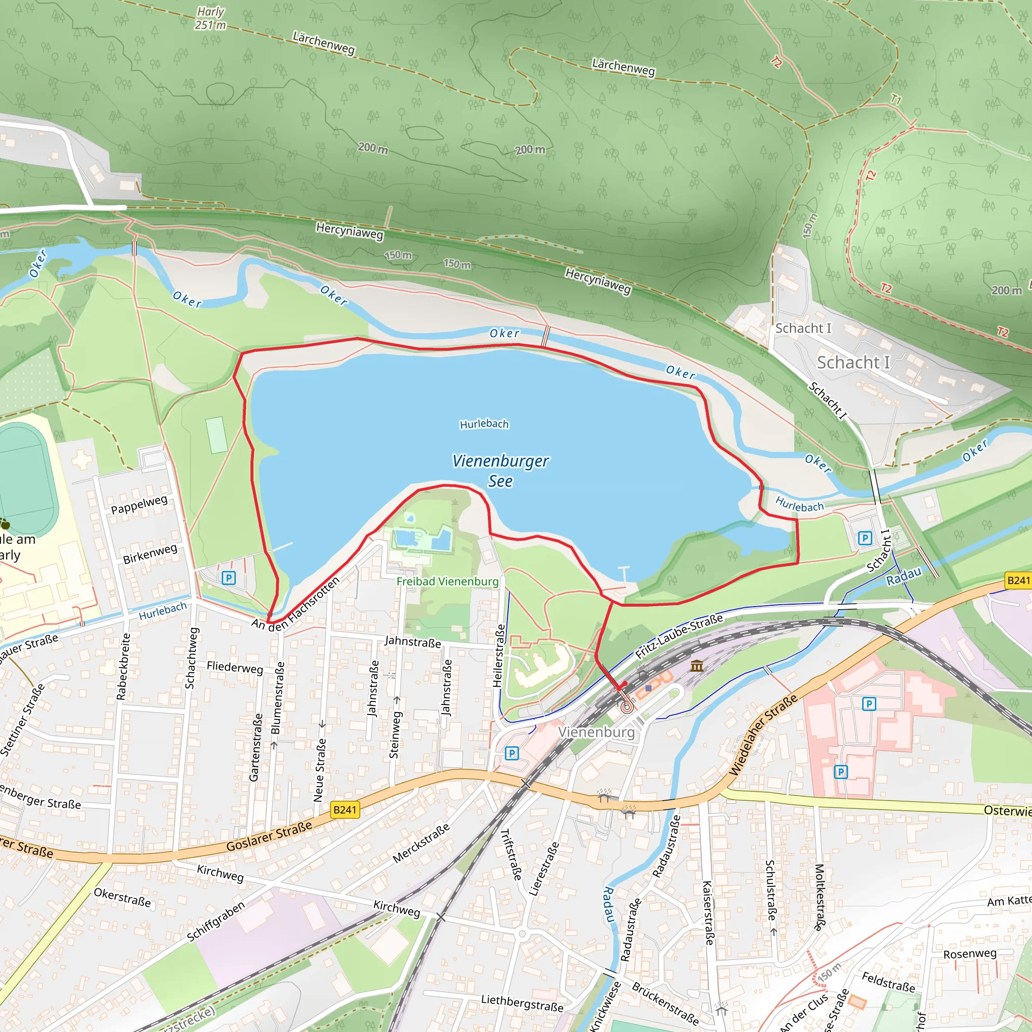 Vienenburger See Loop mobile static map