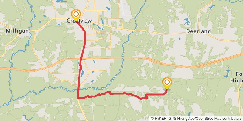 Florida National Scenic Trail stage 7 Map