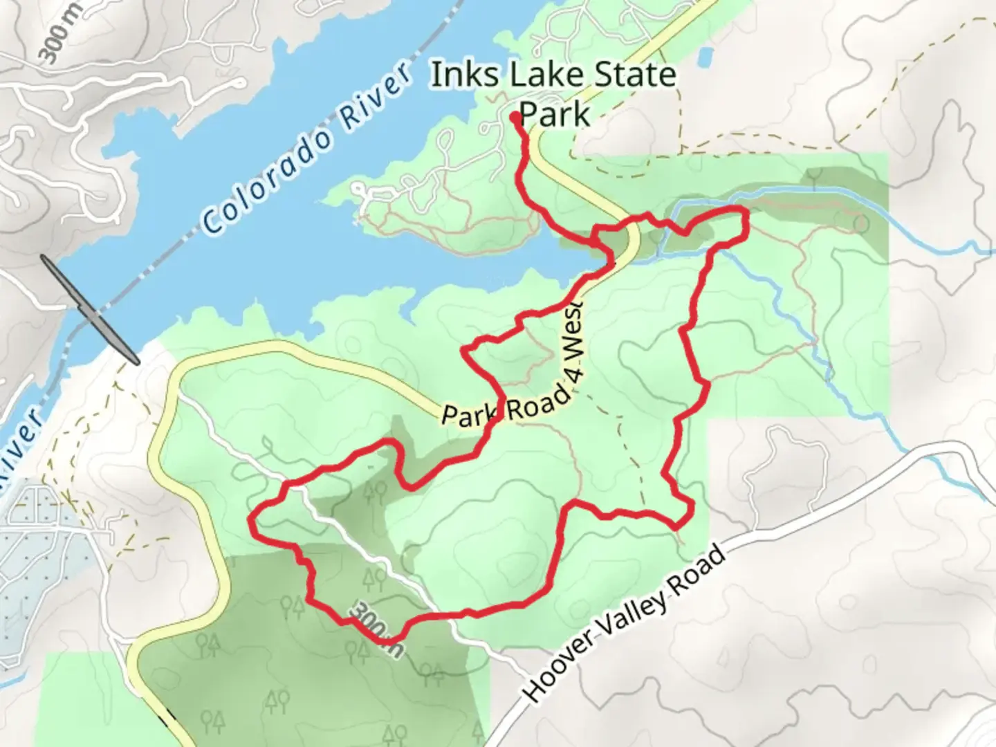 An image depicting the trail Woodland and Lake Loop Trail and its surrounding area.