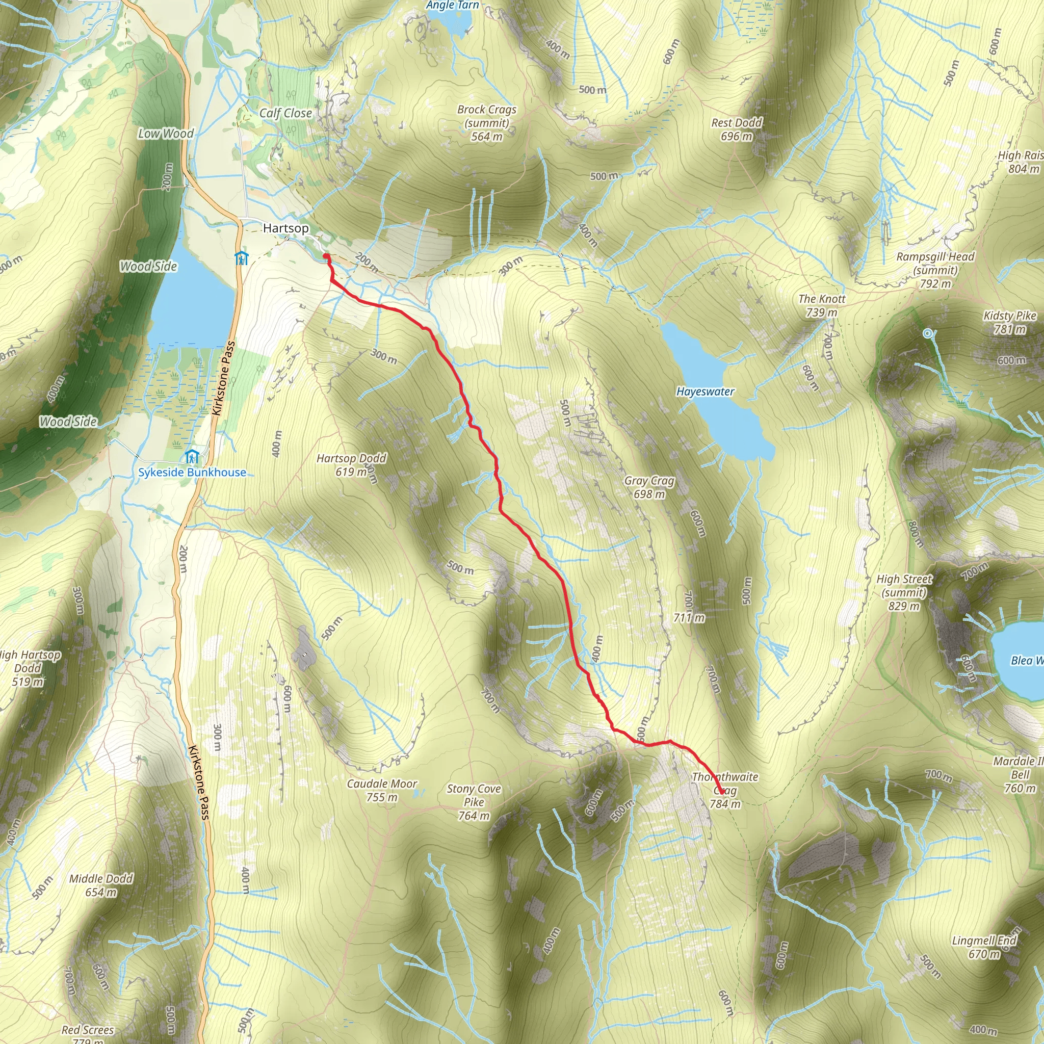 Thornthwaite Crag mobile static map