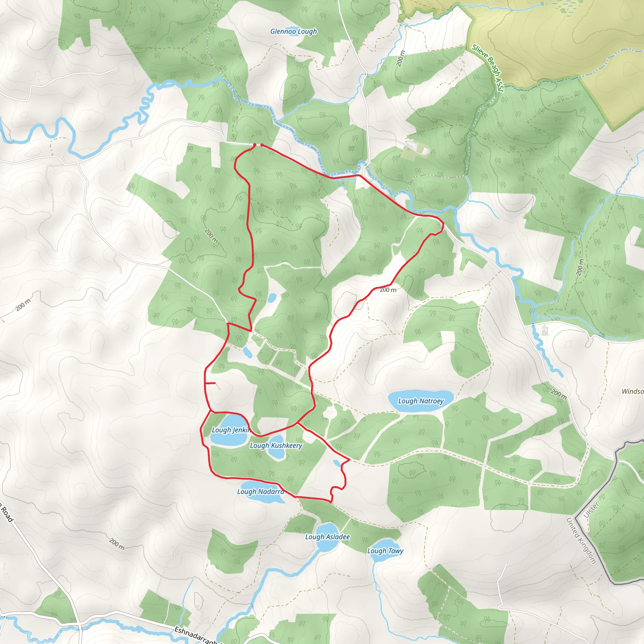 Jenkin Forest and Lakes mobile static map