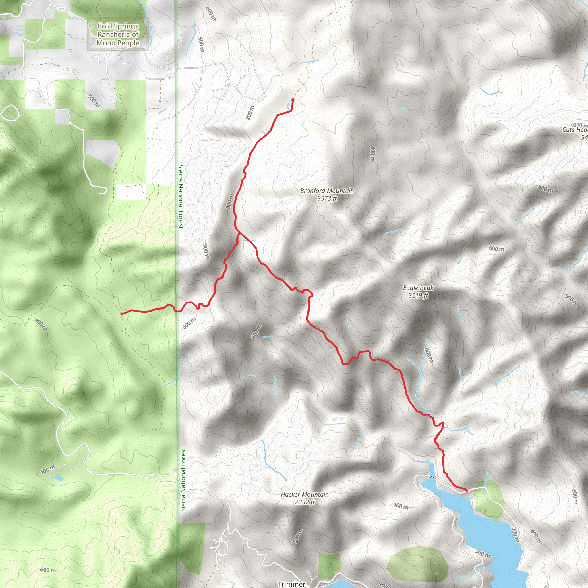 Kings River from Bob's Flat Road mobile static map